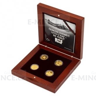 2019 - Niue 40 $ Set of Four Gold Coins Czechoslovak Pilots RAF - No. 68 Squadron - proof
Click to view the picture detail.