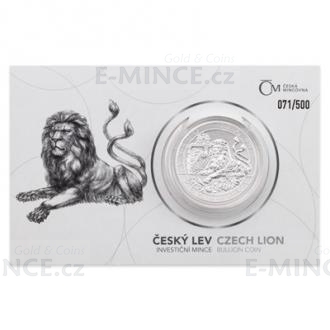 2019 - Niue 5 NZD Silver 2 oz Bullion Coin Czech Lion - Number Stand
Click to view the picture detail.
