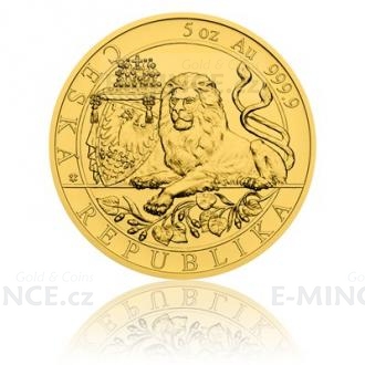 2019 - Niue 250 NZD Gold 5 Oz Bullion Coin Czech Lion - UNC
Click to view the picture detail.