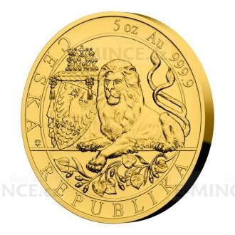 2019 - Niue 250 NZD Gold 5 Oz Investment Coin Czech Lion - UNC
Click to view the picture detail.
