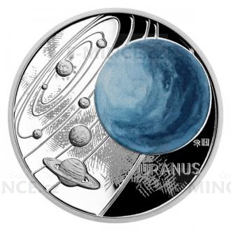 2021 - Niue 1 NZD Silver Coin Solar System - Uranus - Proof
Click to view the picture detail.