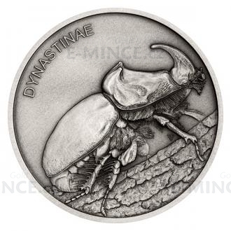2020 - Niue 1 NZD Silver Coin Animal Champions - Rhinoceros Beetle - Standart
Click to view the picture detail.