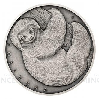 2020 - Niue 1 NZD Silver Coin Animal Champions - Sloth - Standard
Click to view the picture detail.