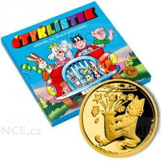 2019 - Niue 5 NZD Gold Coin Ctyrlistek / Four Leaf Clover - Myspulin - proof
Click to view the picture detail.
