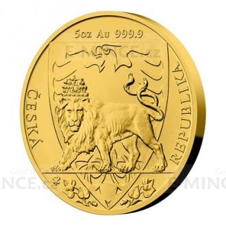 2020 - Niue 250 NZD Gold 5 Oz Bullion Coin Czech Lion - UNC
Click to view the picture detail.