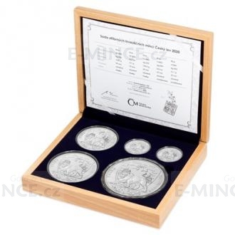 Set of Silver bullion coins Czech Lion 2020 - 1 oz, 2 oz, 5 oz, 10 oz, 1 kg
Klicken Sie zur Detailabbildung.