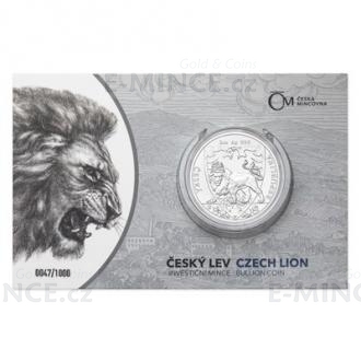 2020 - Niue 5 NZD Silver 2 oz Bullion Coin Czech Lion - Number Standard
Click to view the picture detail.