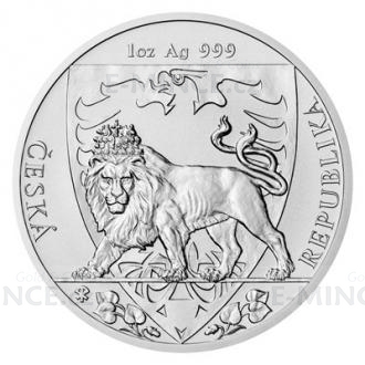 2020 - Niue 2 NZD Silver 1 oz Bullion Coin Czech Lion - Standard
Click to view the picture detail.
