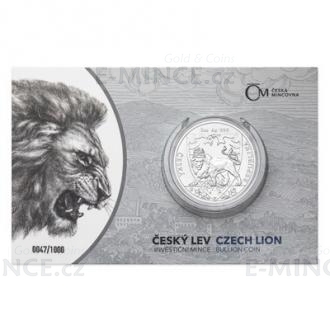 2020 - Niue 2 NZD Silver 1 oz Bullion Coin Czech Lion - Standard Numbered
Click to view the picture detail.