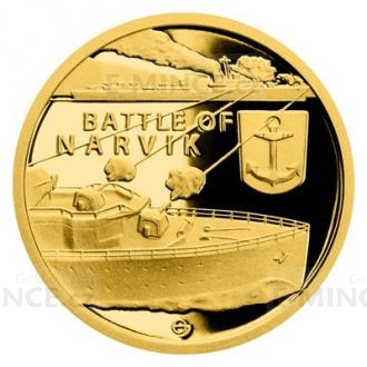 2020 - Niue 5 NZD Gold Coin War Year 1940 - Battle of Narvik - Proof
Click to view the picture detail.