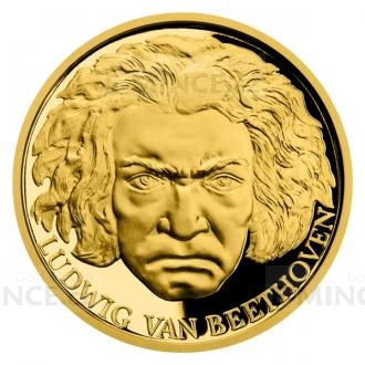 2020 - Niue 25 NZD Gold Half-Ounce Coin Ludwig van Beethoven - Proof
Click to view the picture detail.
