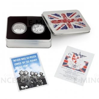 2020 - Niue 2 NZD, 2 GBP Set of Two Silver Coins Battle of Britain - Proof
Click to view the picture detail.