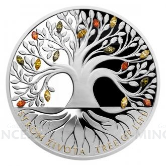 2020 - Niue 2 NZD Silver Crystal Coin - Tree of Life "Autumn" - Proof
Click to view the picture detail.