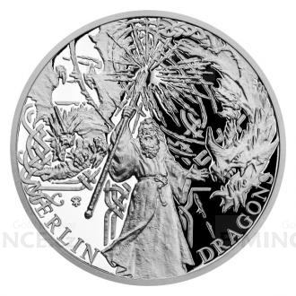 2021 - Niue 1 NZD Silver Coin The Legend of King Arthur - Merlin and Dragons - Proof
Click to view the picture detail.
