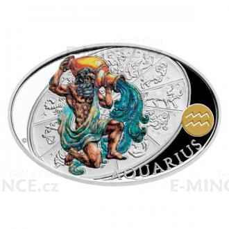 2021 - Niue 1 NZD Silver Coin Sign of Zodiac - Aquarius - Proof
Click to view the picture detail.