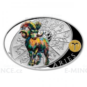 2021 - Niue 1 NZD Silver Coin Sign of Zodiac - Aries - Proof
Click to view the picture detail.