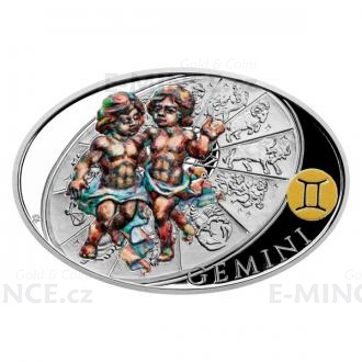 2021 - Niue 1 NZD Silver Coin Sign of Zodiac - Gemini - Proof
Click to view the picture detail.