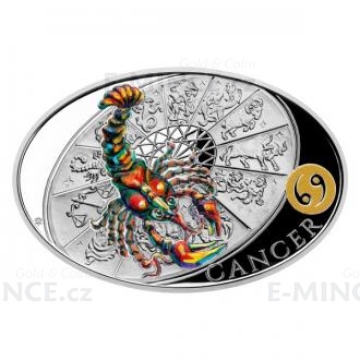 2021 - Niue 1 NZD Silver Coin Sign of Zodiac - Cancer - Proof
Click to view the picture detail.