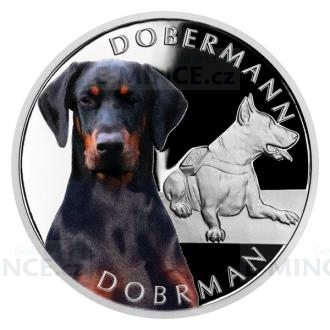 2023 - Niue 1 NZD Silver Coin Dog Breeds - Doberman - Proof
Click to view the picture detail.