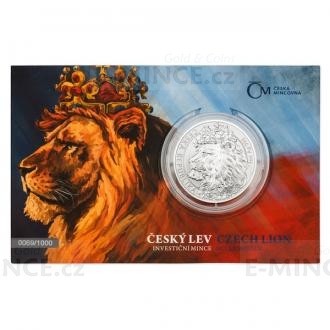 2021 - Niue 2 NZD Silver 1 oz Bullion Coin Czech Lion - Standard Numbered
Click to view the picture detail.