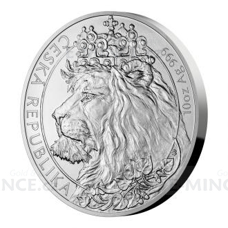 2021 - Niue 25 NZD Silver 10 oz Coin Czech Lion - Stand
Click to view the picture detail.