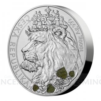 2021 - Niue 80 NZD Silver One-Kilo Coin Czech Lion with Moldavite - Standard
Click to view the picture detail.