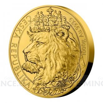 2021 - Niue 8000 NZD Gold One-Kilo Bullion Coin Czech Lion - Standard
Click to view the picture detail.