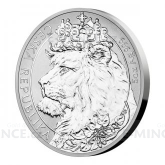 2021 - Niue 10 NZD Silver 5oz Bullion Coin Czech Lion - Reverse Proof
Click to view the picture detail.