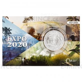 2021 - Niue 2 NZD Silver 1 Oz Bullion Coin Czech Lion EXPO Number - UNC
Click to view the picture detail.