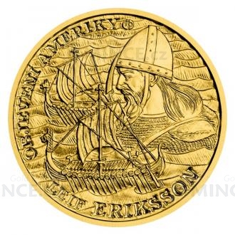 2022 - Niue 10 NZD Gold Quater-ounce Coin Discovery of America - Leif Eriksson - Proof
Click to view the picture detail.