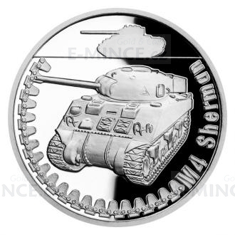 2022 - Niue 1 NZD Silver Coin Armored Vehicles - M4 Sherman - Proof
Click to view the picture detail.