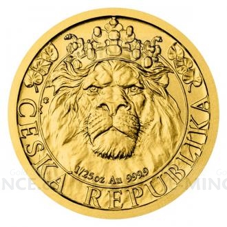 2022 - Niue 5 NZD Gold 1/25 Oz Bullion Coin Czech Lion - Standard
Click to view the picture detail.