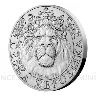 2022 - Niue 25 NZD Silver 10 oz Coin Czech Lion - Stand
Click to view the picture detail.