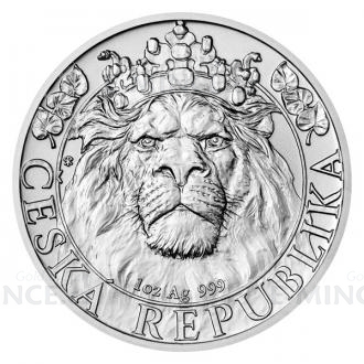 2022 - Niue 2 NZD Silver 1 oz Bullion Coin Czech Lion - UNC.
Click to view the picture detail.