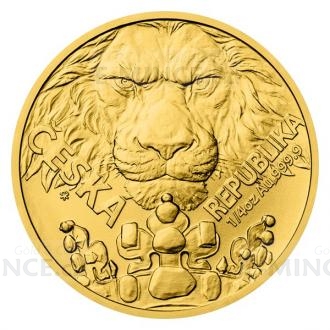 2023 - Niue 10 NZD Gold 1/4oz Coin Czech Lion - Standard
Click to view the picture detail.