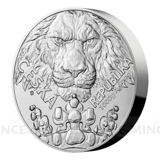 2023 - Niue 80 NZD Silver One-Kilo Coin Czech Lion - Standard
Click to view the picture detail.