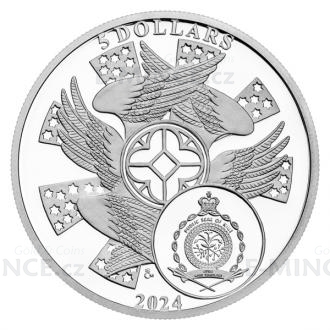 2024 - Niue 5 NZD Silver 2oz coin Archangel Raziel - proof
Click to view the picture detail.