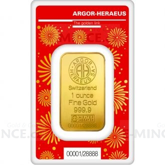 Gold Bar 1 Oz - Argor Heraeus Year of the Dragon
Click to view the picture detail.