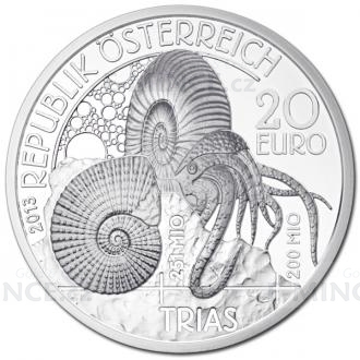 2013 - Austria 20 € Prehistoric Life Triassic - Proof
Click to view the picture detail.