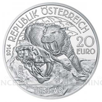 2014 - Austria 20 € Prehistoric Life - Tertiary - Proof
Click to view the picture detail.