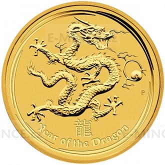 Lunar Series II 2012 Year of the Dragon 1/10 oz
Click to view the picture detail.
