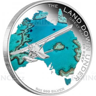 2014 - Australia 8 $ - The Land Down Under - Great Barrier Reef 2014 5oz Silver Special Edition
Click to view the picture detail.