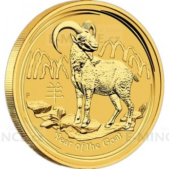 2015 - Australia 15 AUD Lunar Series II Year of the Goat 1/10 oz Au
Click to view the picture detail.