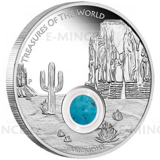 2015 - Australia 1 $ Treasures of the World - North America / Turquoise - Proof
Click to view the picture detail.