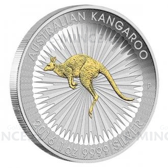 2016 - Australia 1 AUD Australian Kangaroo 1oz Silver Gilded Edition - BU
Click to view the picture detail.