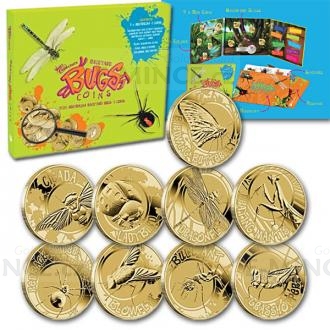 2010 - Australia 9 $ - Australian Backyard Bugs $1 Coin Set
Click to view the picture detail.