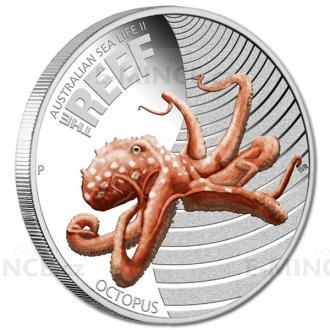 2012 - Australian Sea Life II - The Reef - Octopus 1/2oz Silver Proof Coin
Click to view the picture detail.