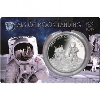 2019 - Barbados 5 $ First Man on the Moon - proof
Click to view the picture detail.