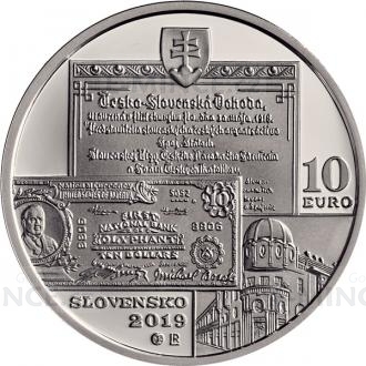 2019 - Slovakia 10 € 150th Birthday Anniversary of Michal Bosak  - UNC
Click to view the picture detail.
