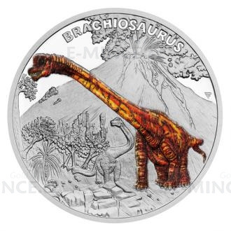 2024 - Niue 1 NZD Silver Coin Prehistoric World - Brachiosaurus - Proof
Click to view the picture detail.